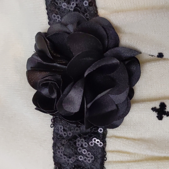 Youngland Girl's Size 5 Dress Christmas Holiday Party Black Off White/ C… - Picture 5 of 14